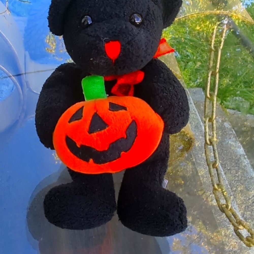 Whoshpets pumpkin 2002 beaie baby bear